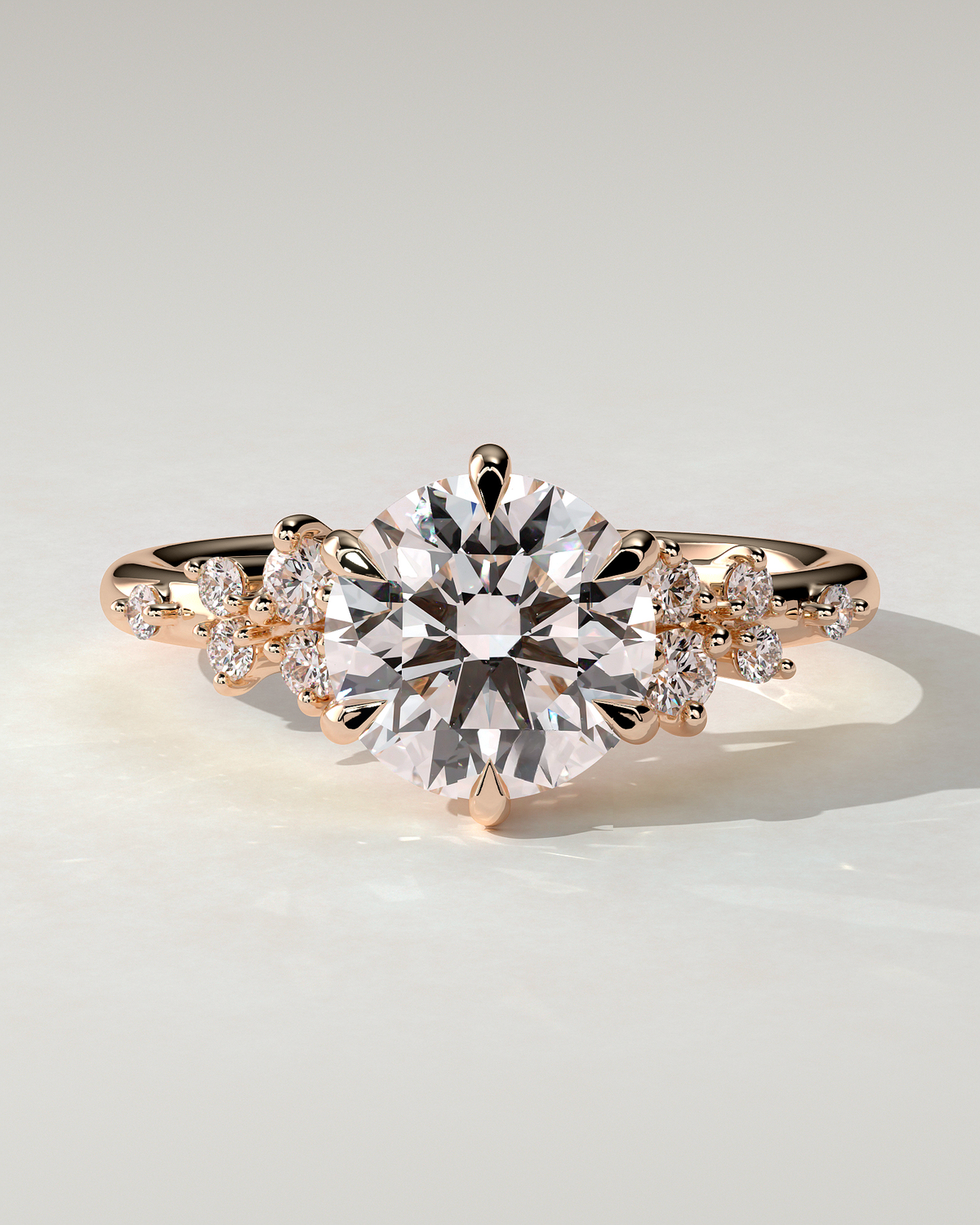 Molly Solitaire Round Ring