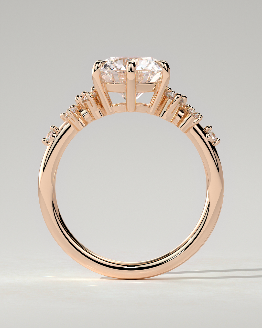 Molly Solitaire Round Ring