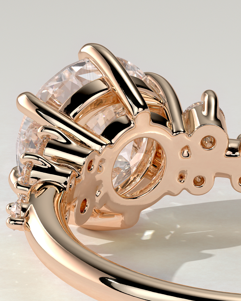 Molly Solitaire Round Ring