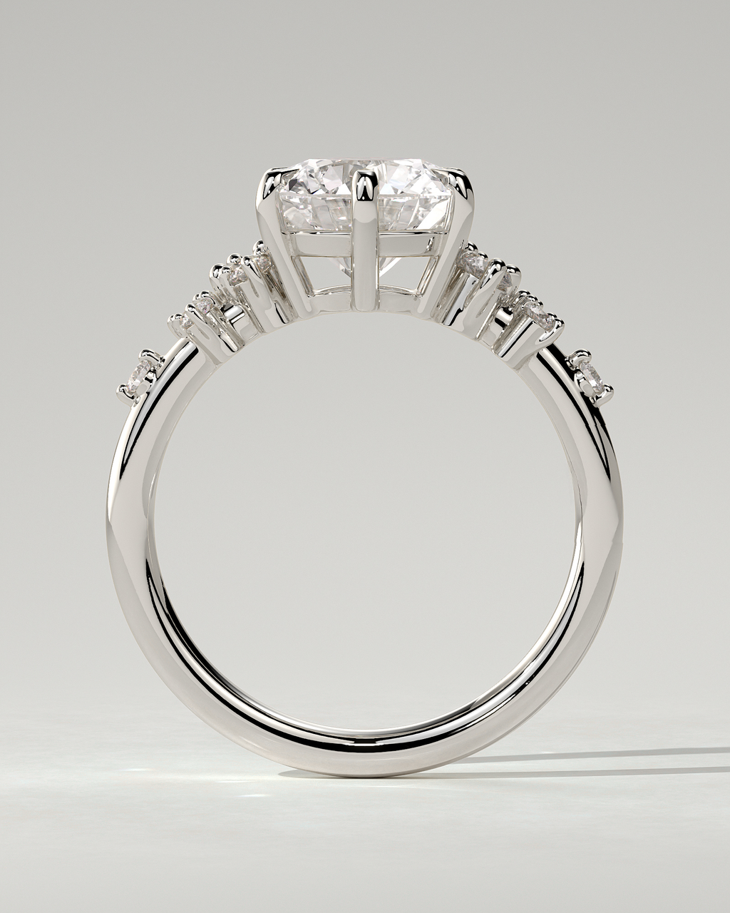 Molly Solitaire Round Ring