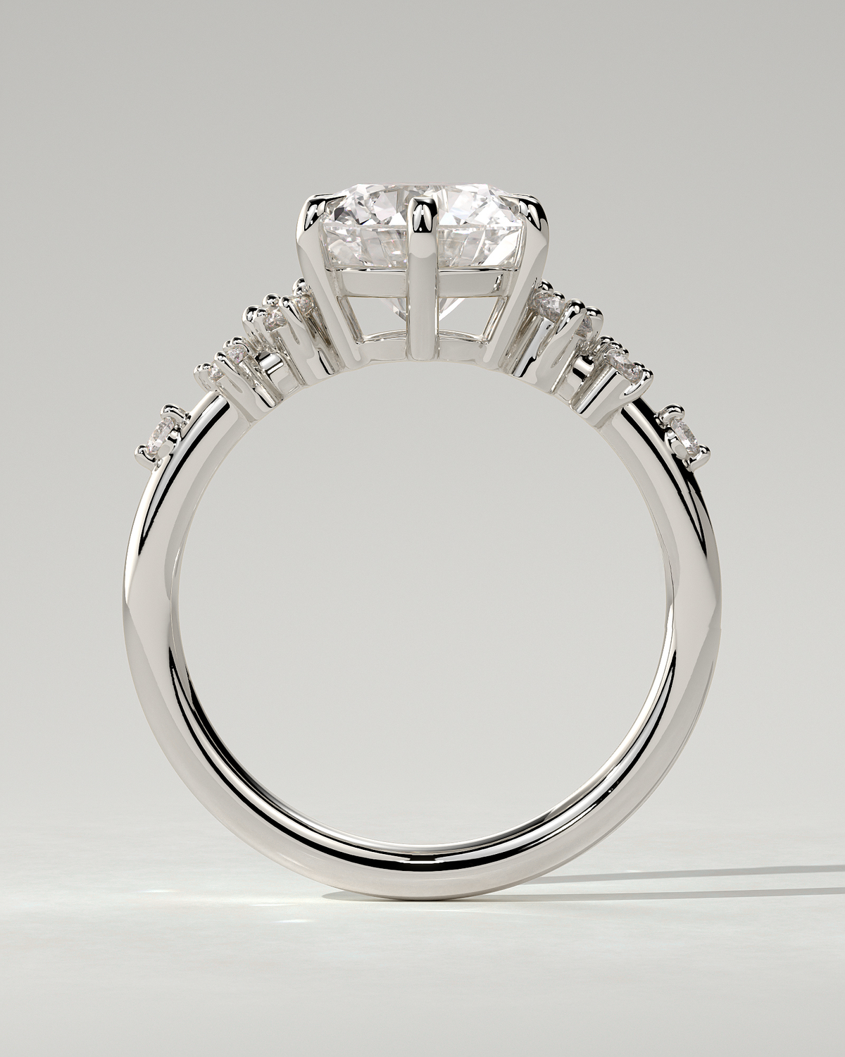 Molly Solitaire Round Ring