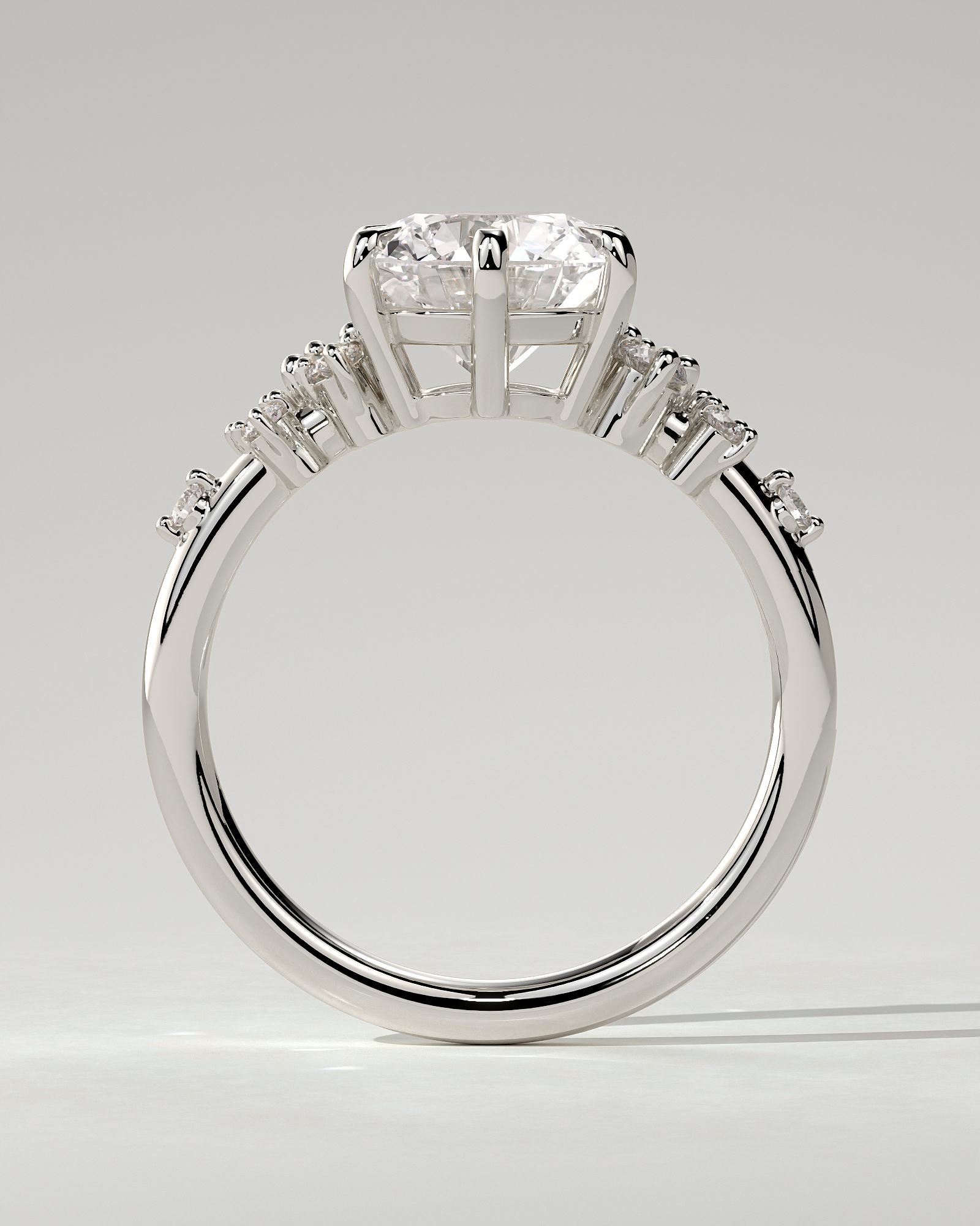 Molly Solitaire Round Ring