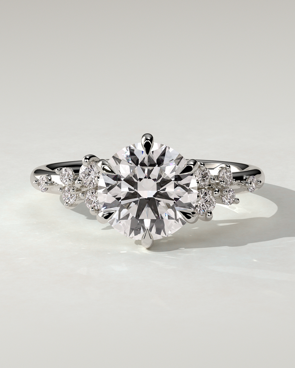 Molly Solitaire Round Ring
