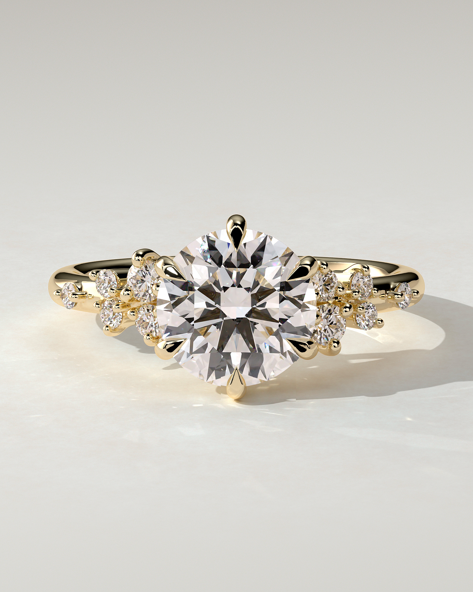 Molly Solitaire Round Ring