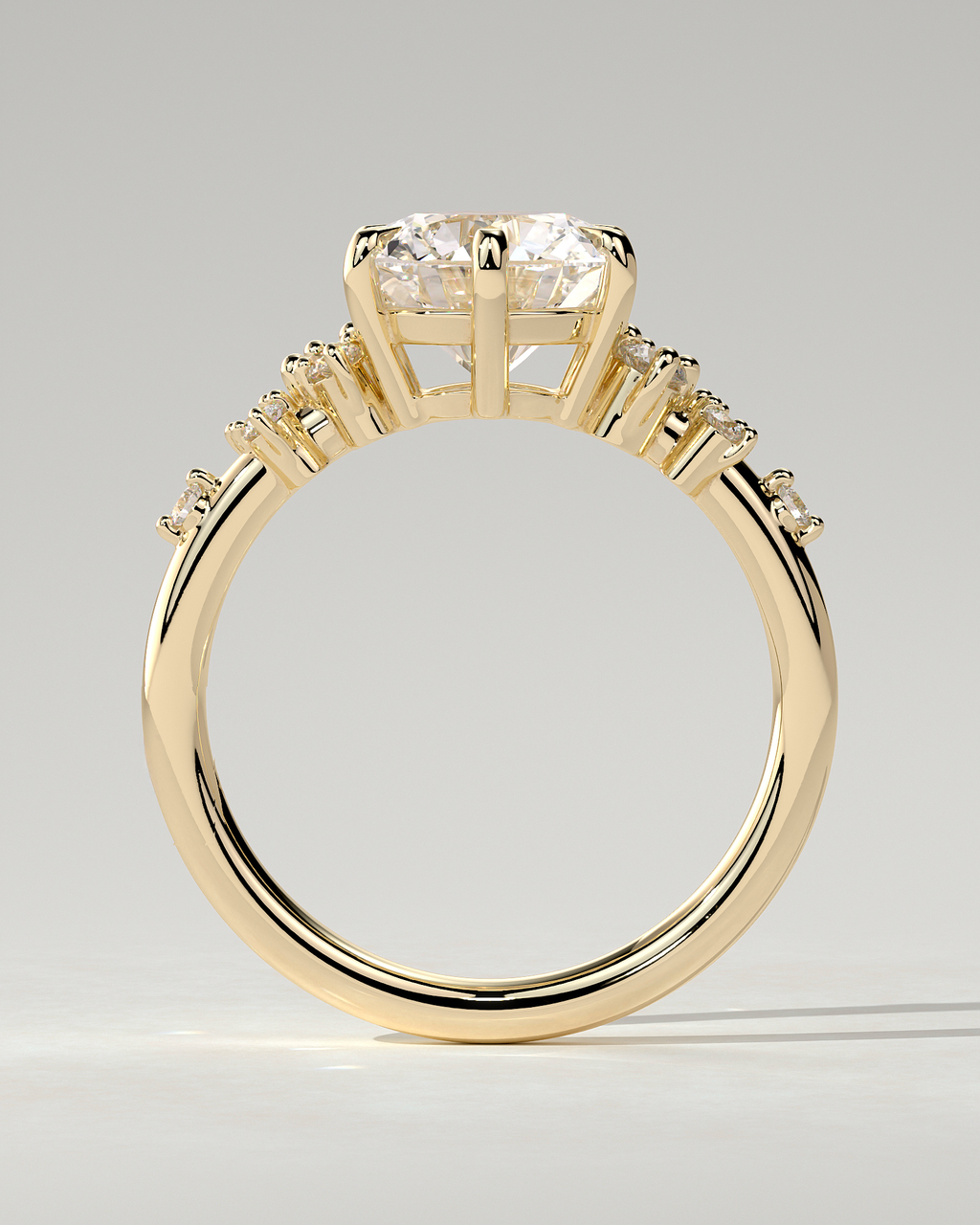 Molly Solitaire Round Ring