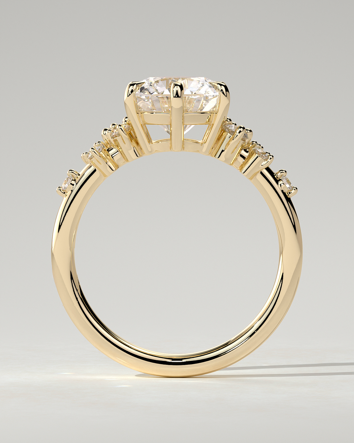 Molly Solitaire Round Ring