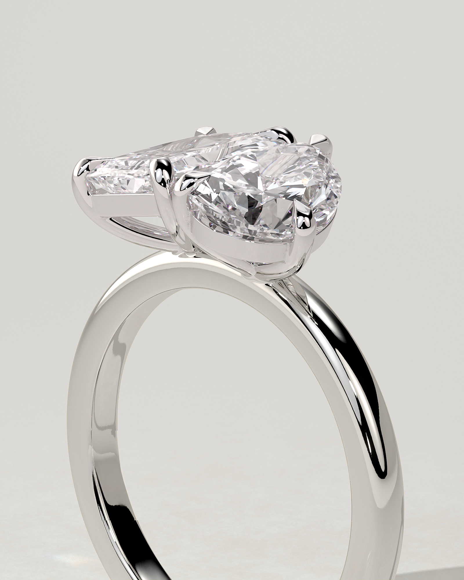 Morgan Toi Et Moi Pear Ring