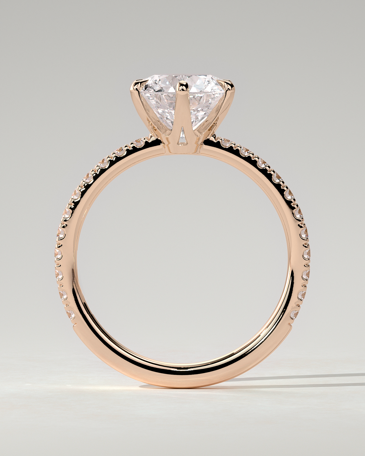Naomi Solitaire Round Ring