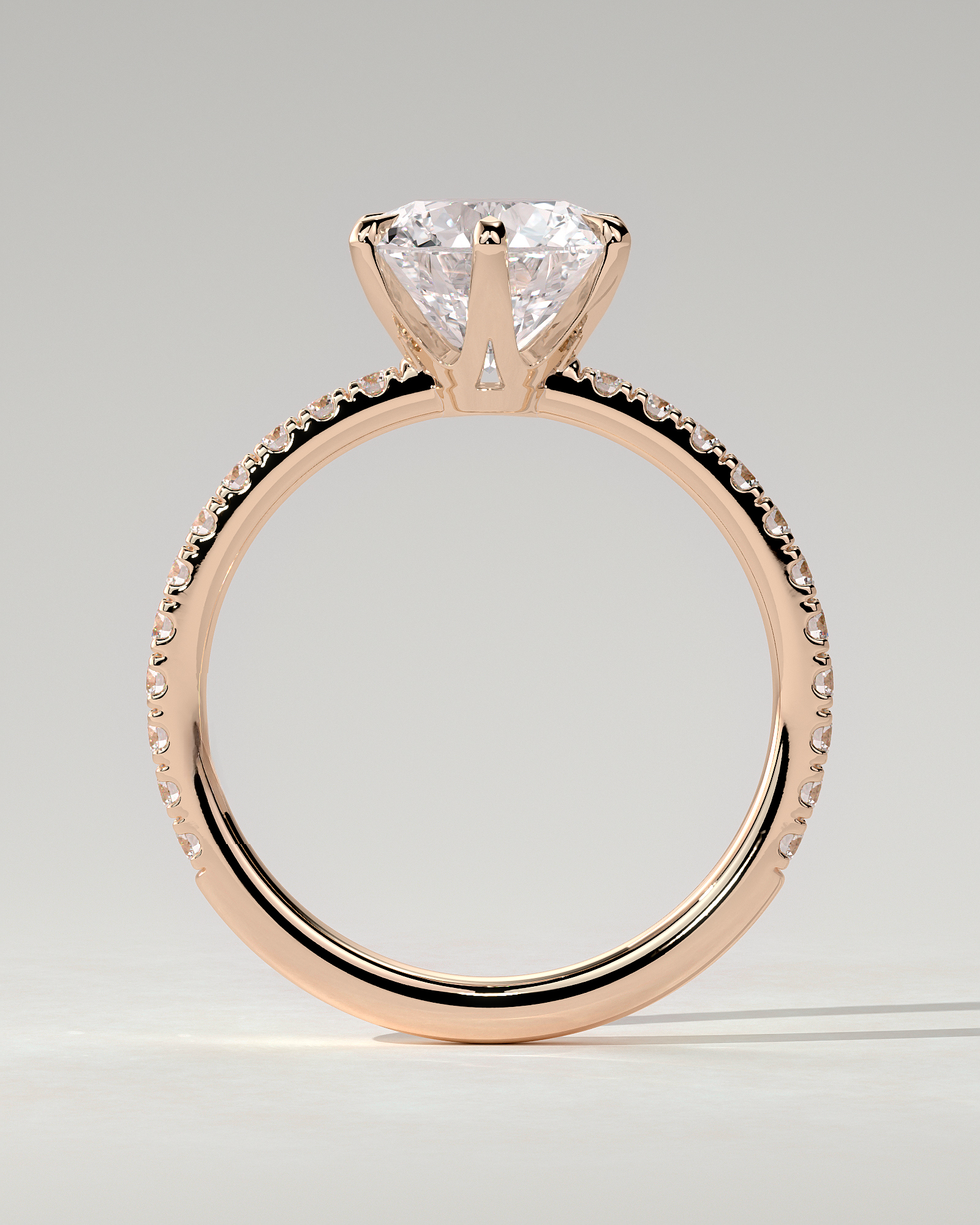Naomi Solitaire Round Ring
