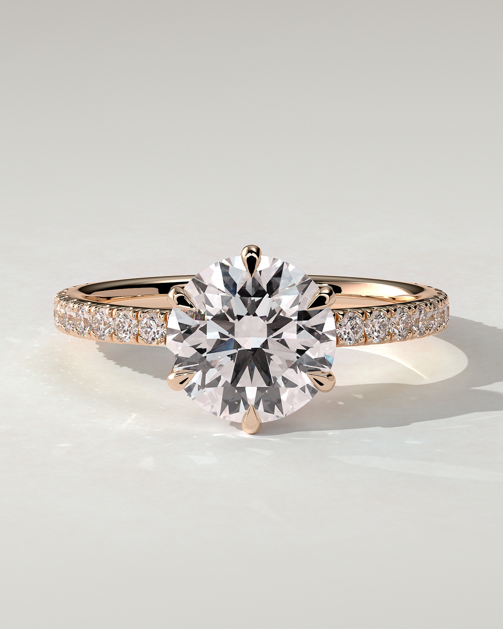 Naomi Solitaire Round Ring