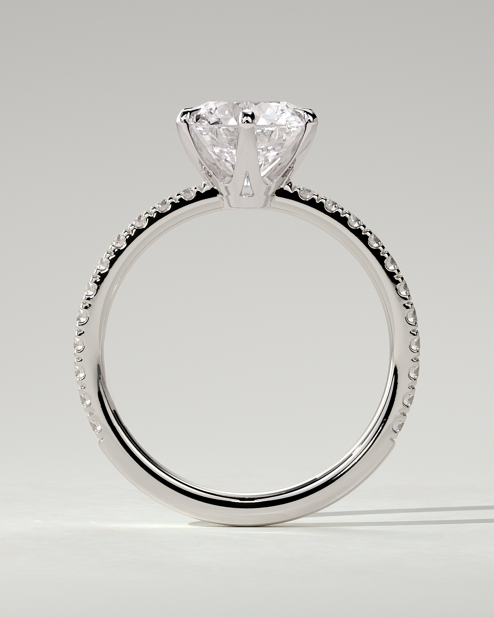 Naomi Solitaire Round Ring