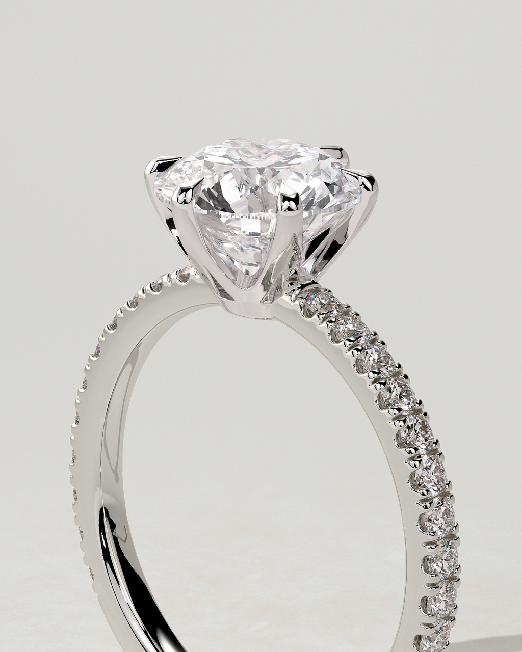 Naomi Solitaire Round Ring