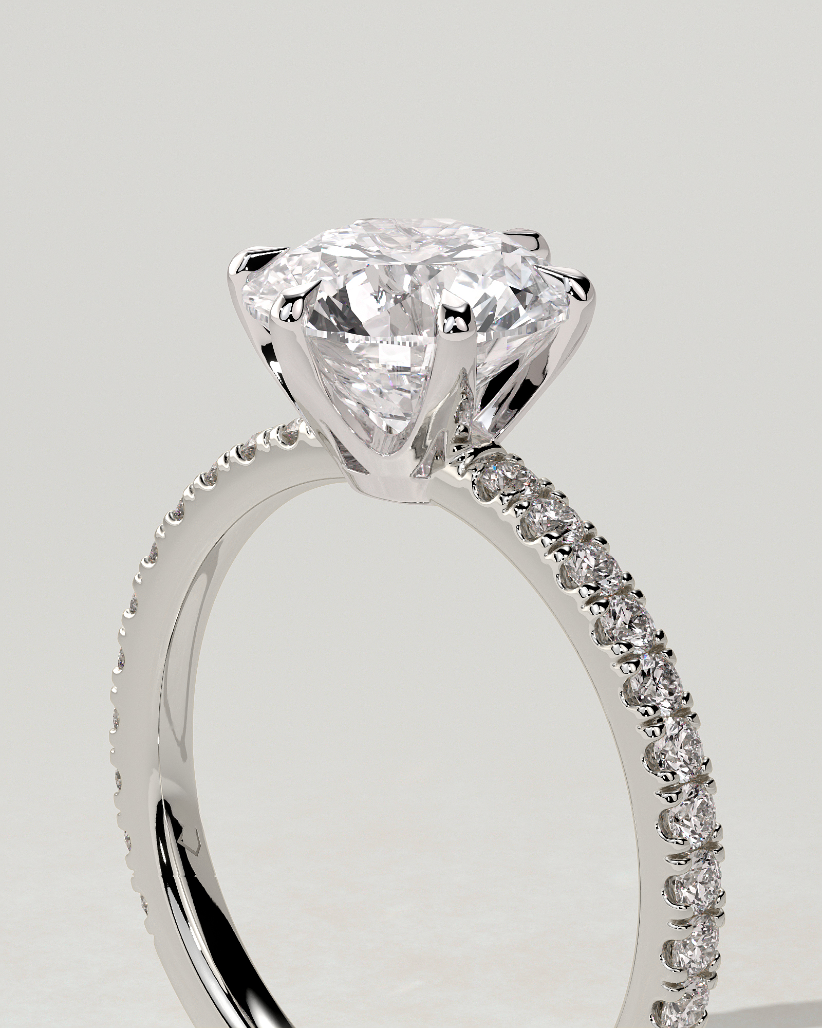 Naomi Solitaire Round Ring