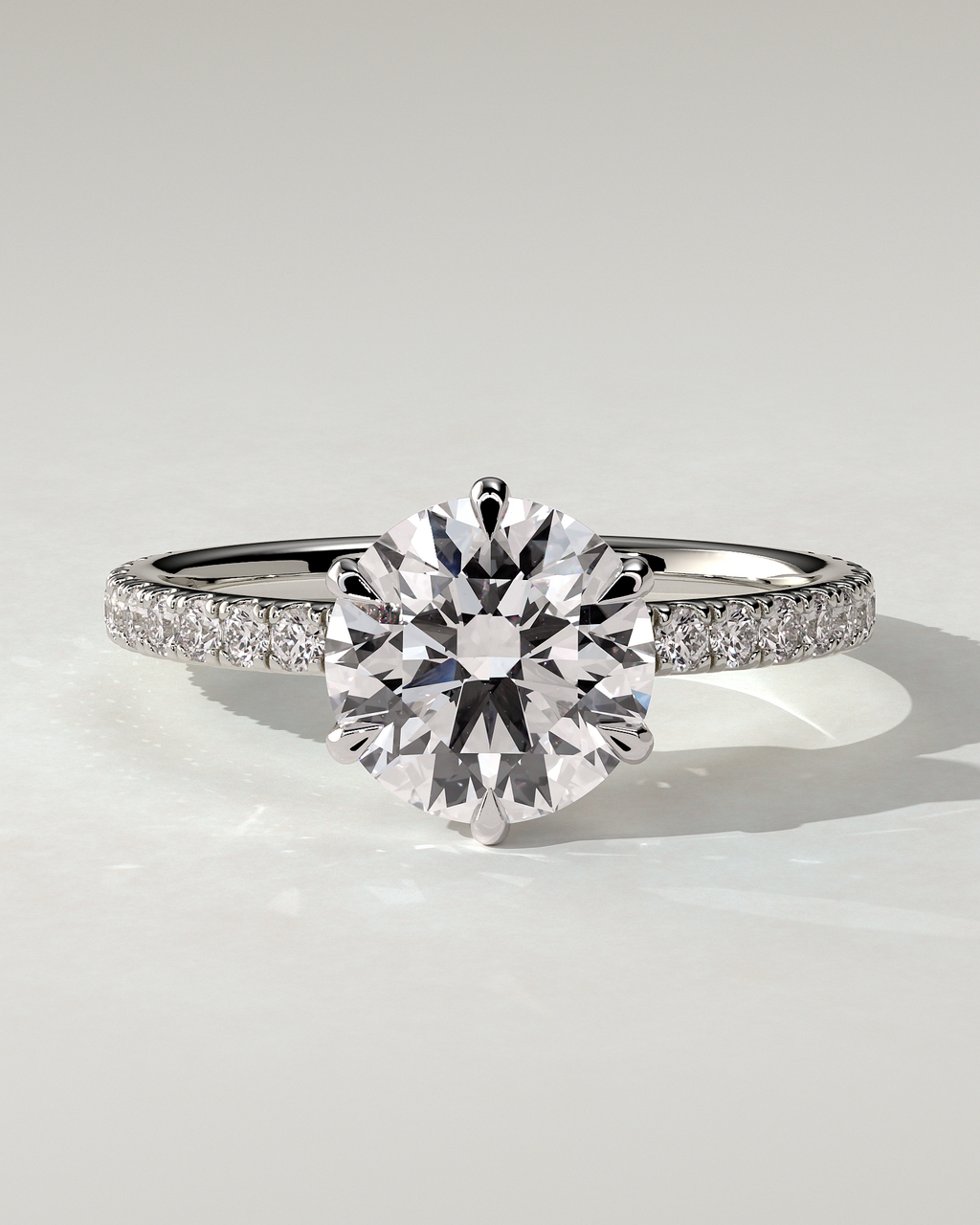 Naomi Solitaire Round Ring
