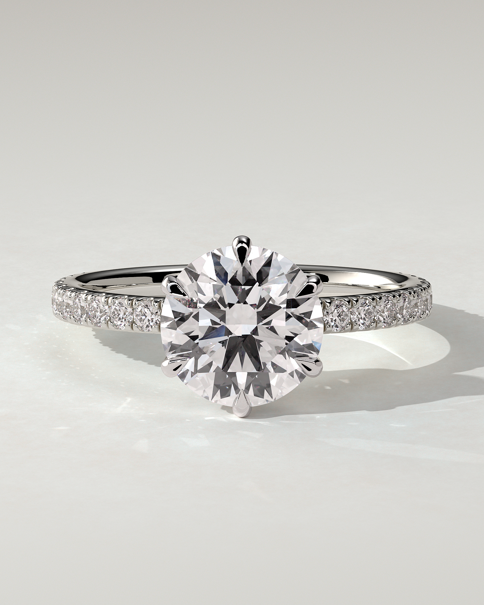 Naomi Solitaire Round Ring