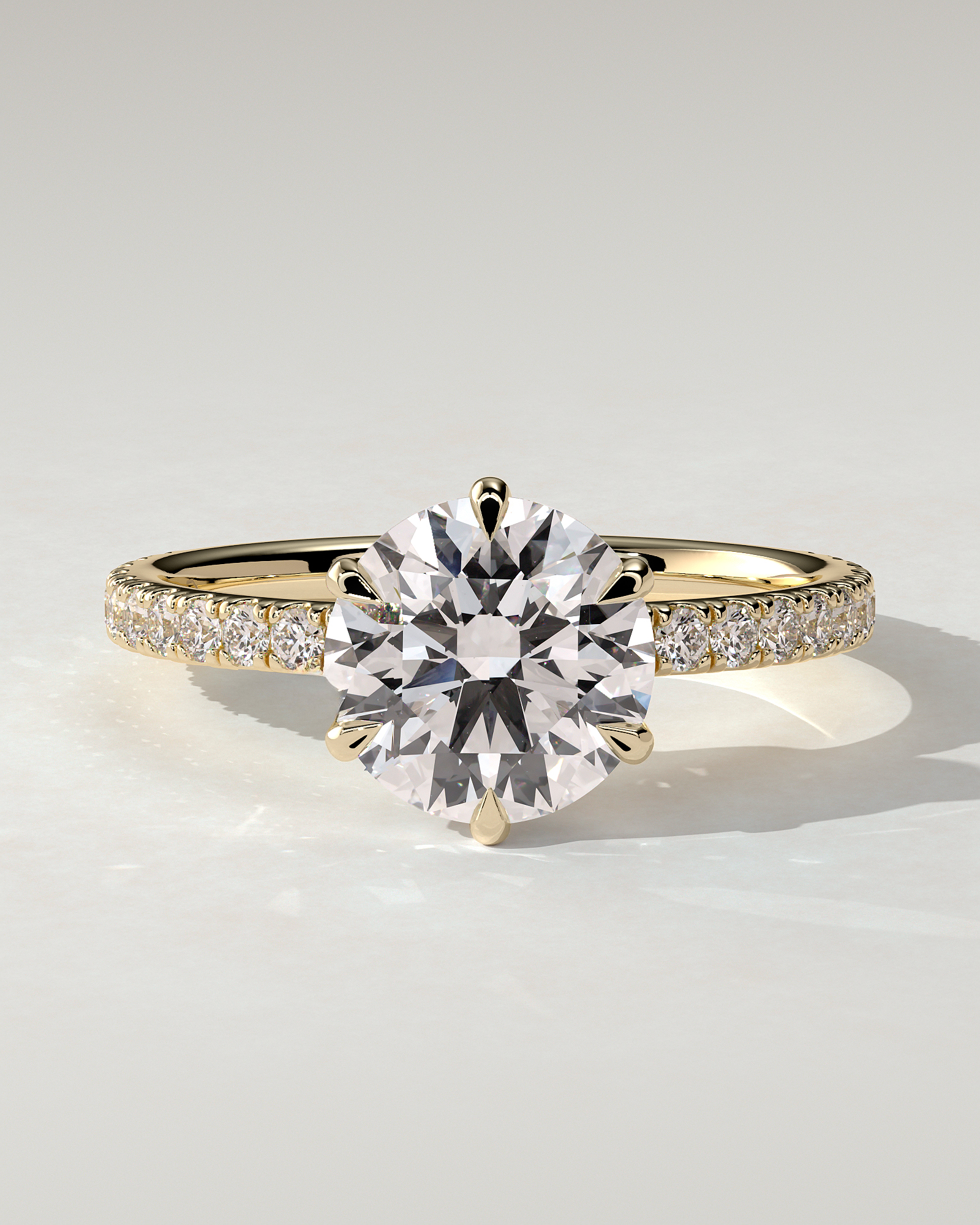 Naomi Solitaire Round Ring