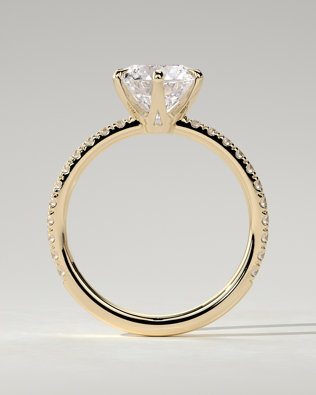 Naomi Solitaire Round Ring