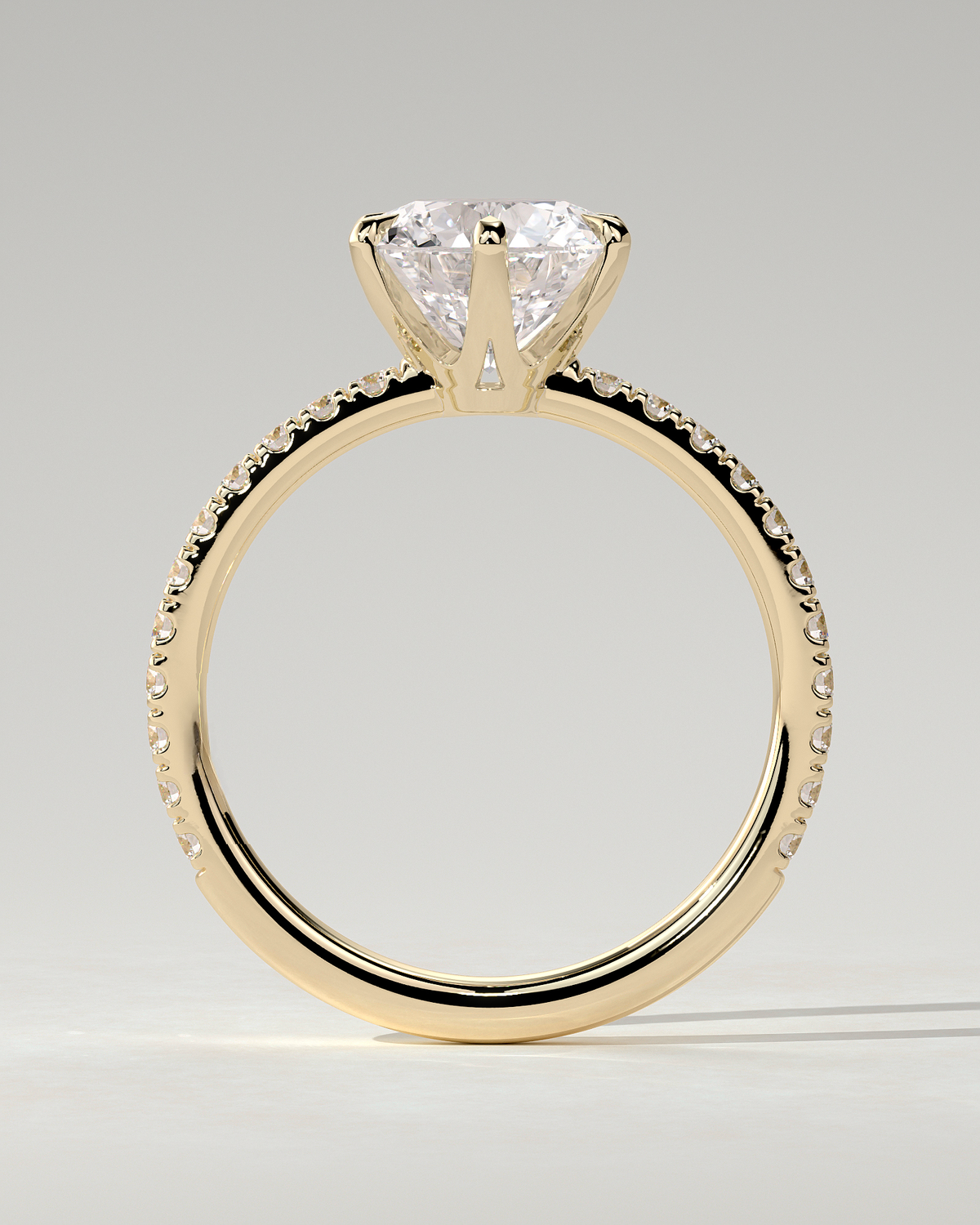 Naomi Solitaire Round Ring