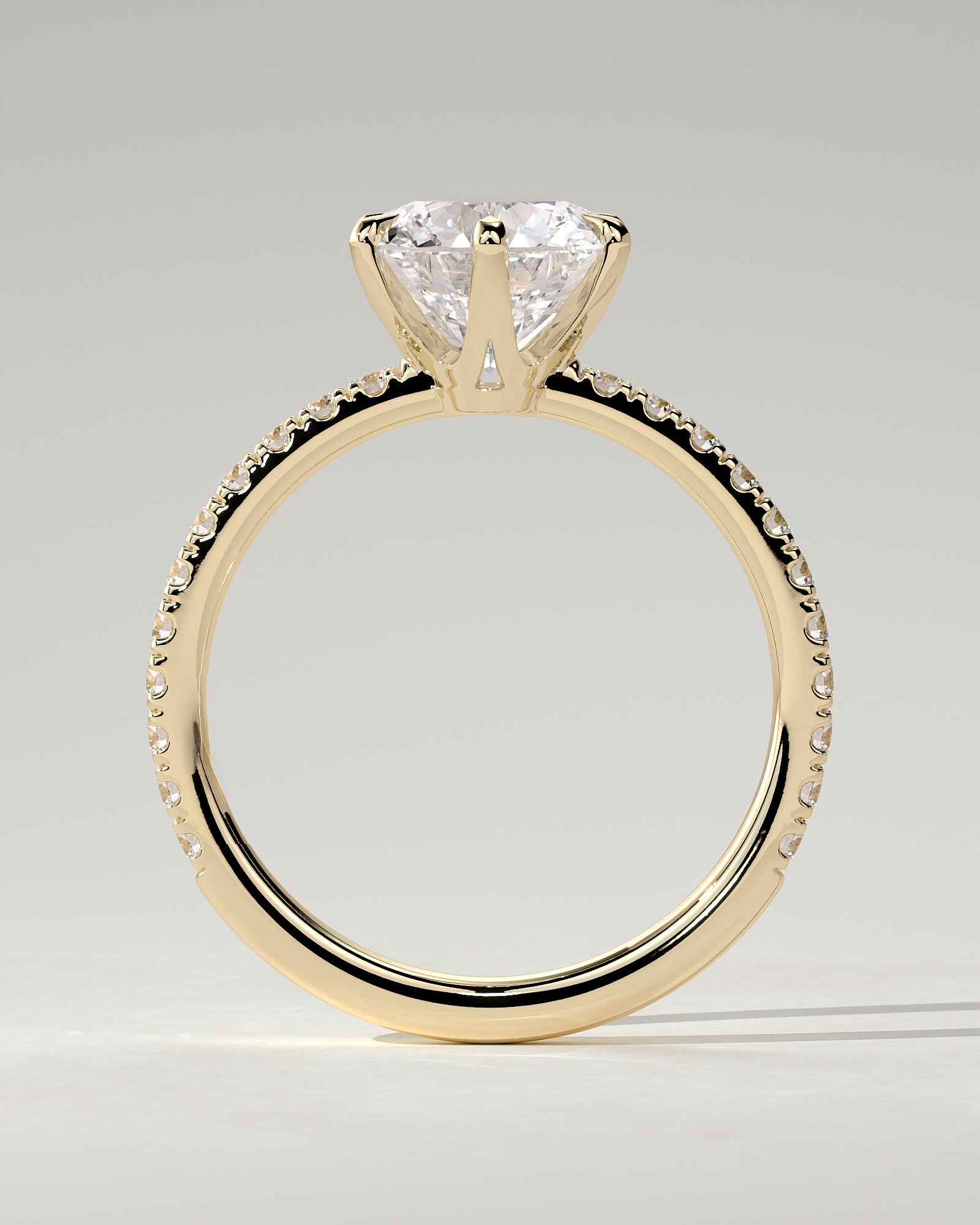 Naomi Solitaire Round Ring