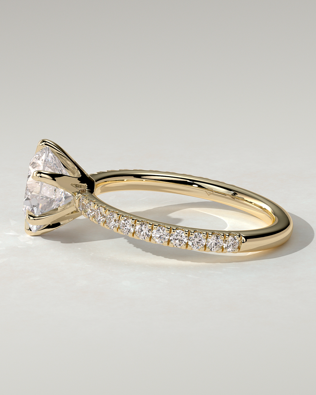 Naomi Solitaire Round Ring