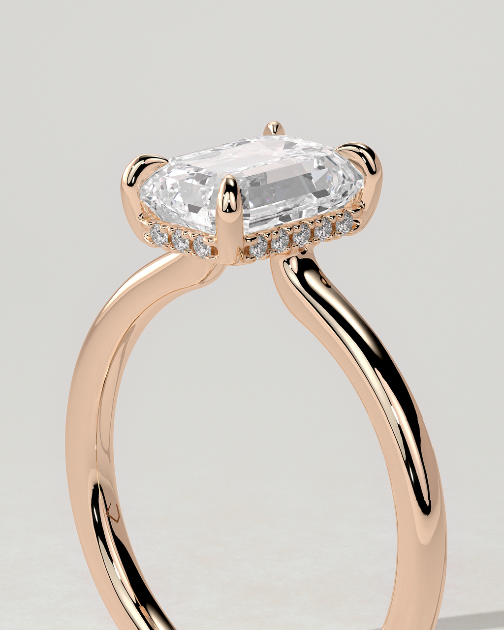 Nara Solitaire Emerald Ring