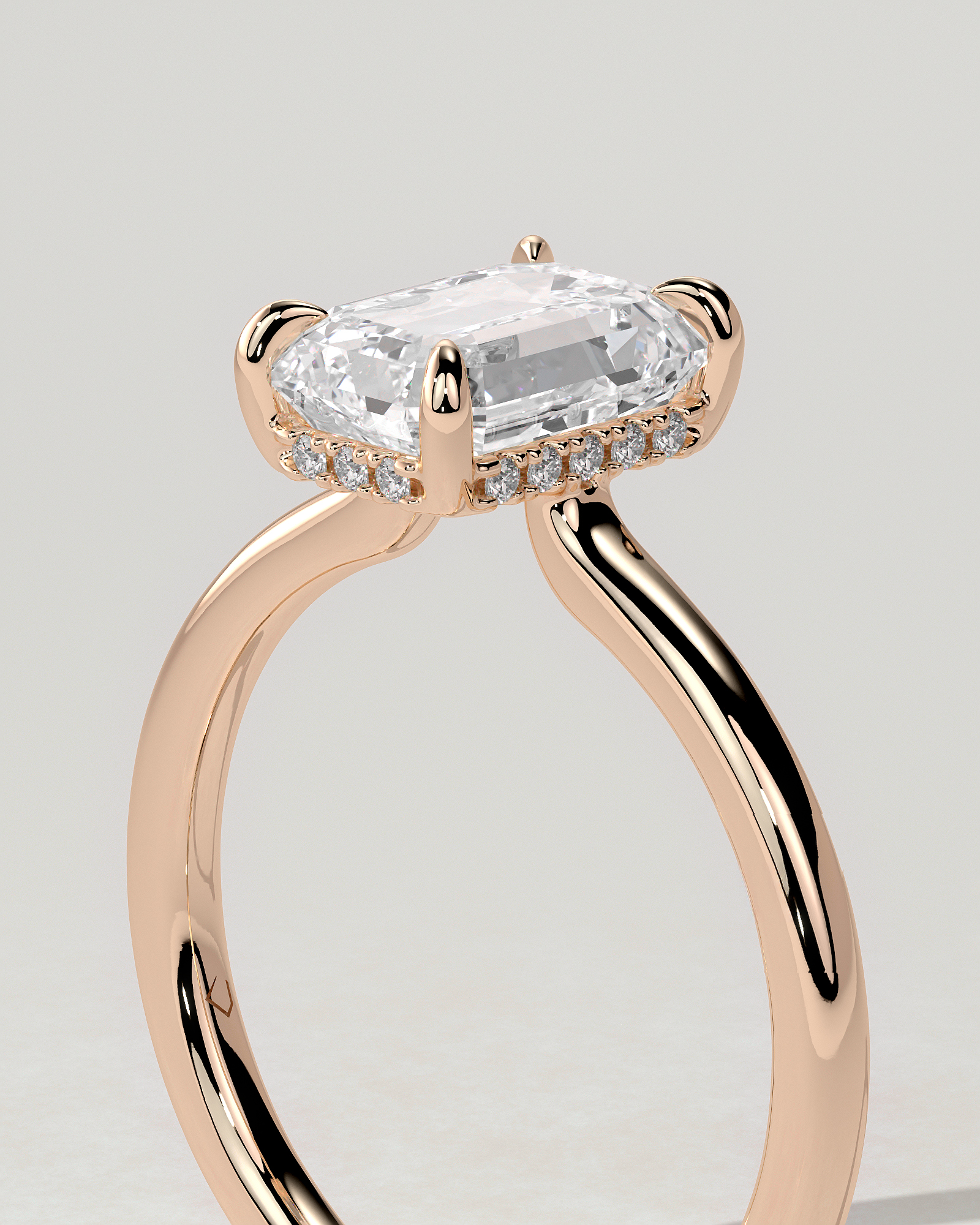 Nara Solitaire Emerald Ring