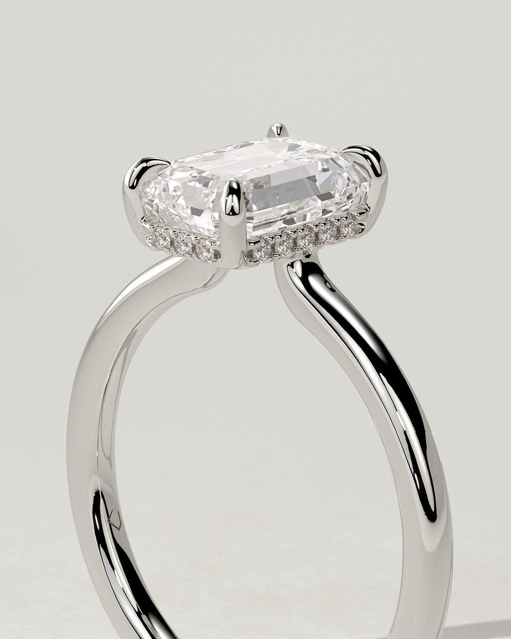 Nara Solitaire Emerald Ring