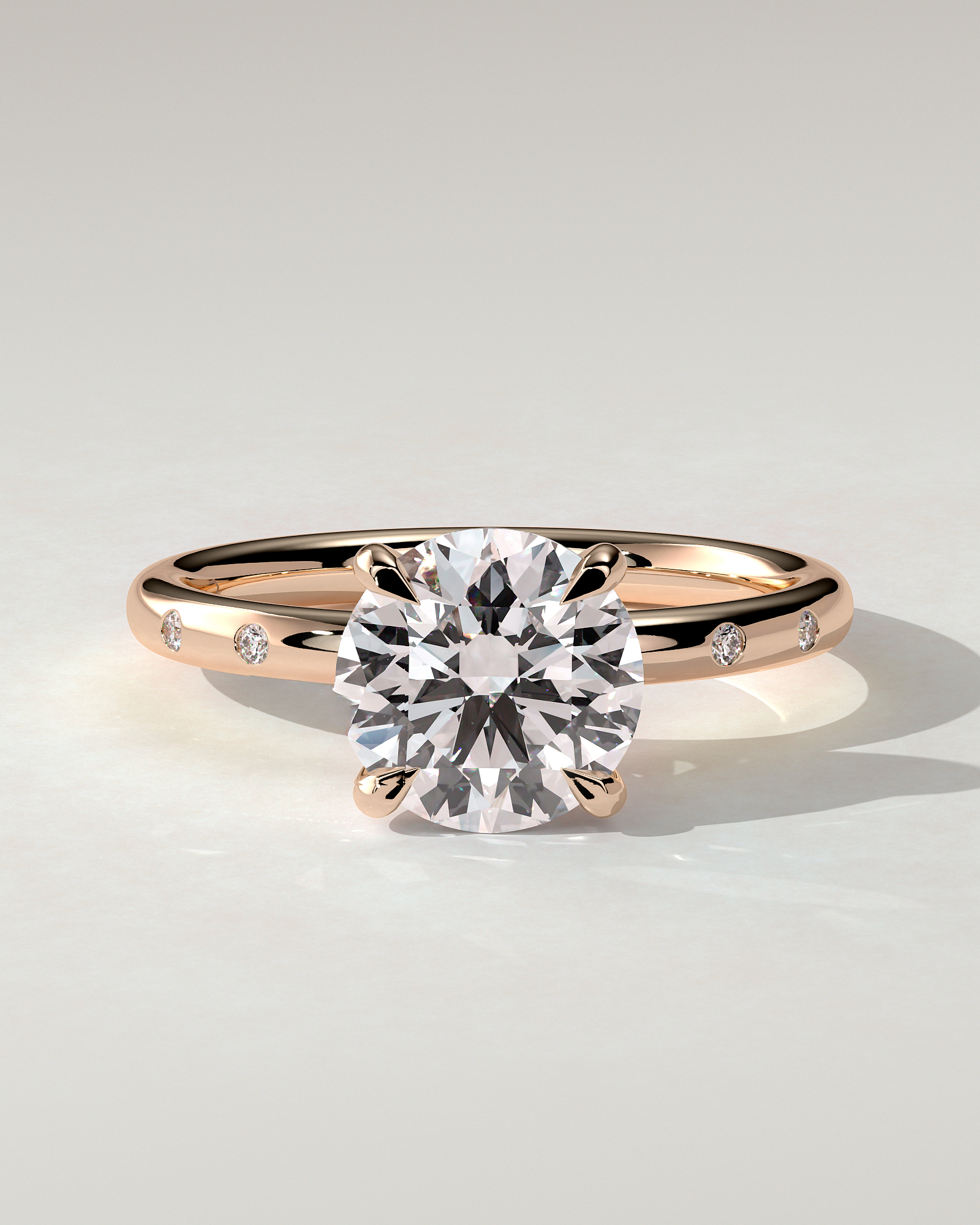 Nekija Solitaire Round Ring