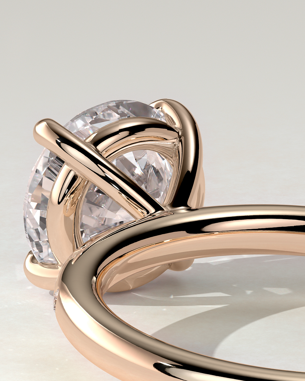 Nekija Solitaire Round Ring