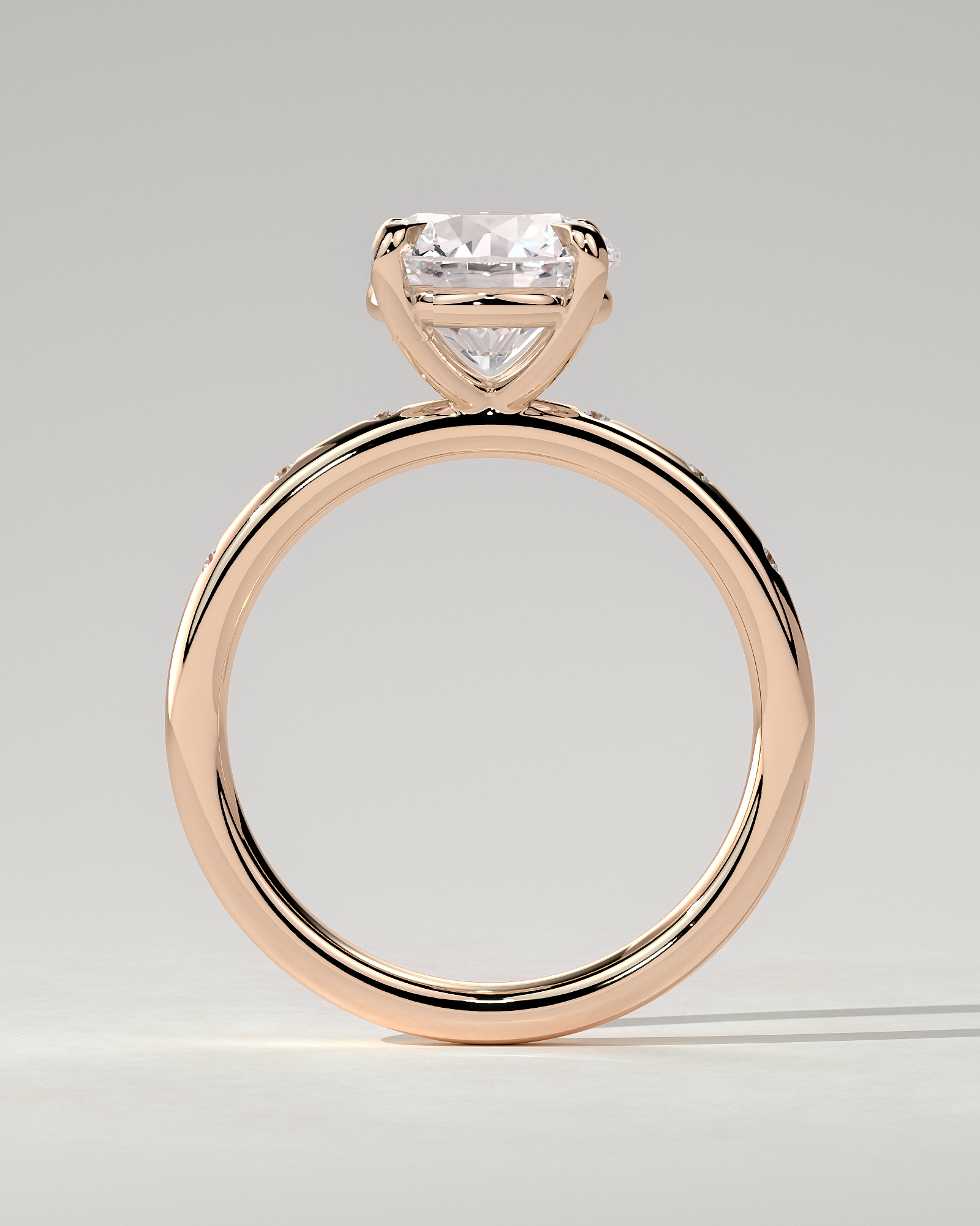 Nekija Solitaire Round Ring
