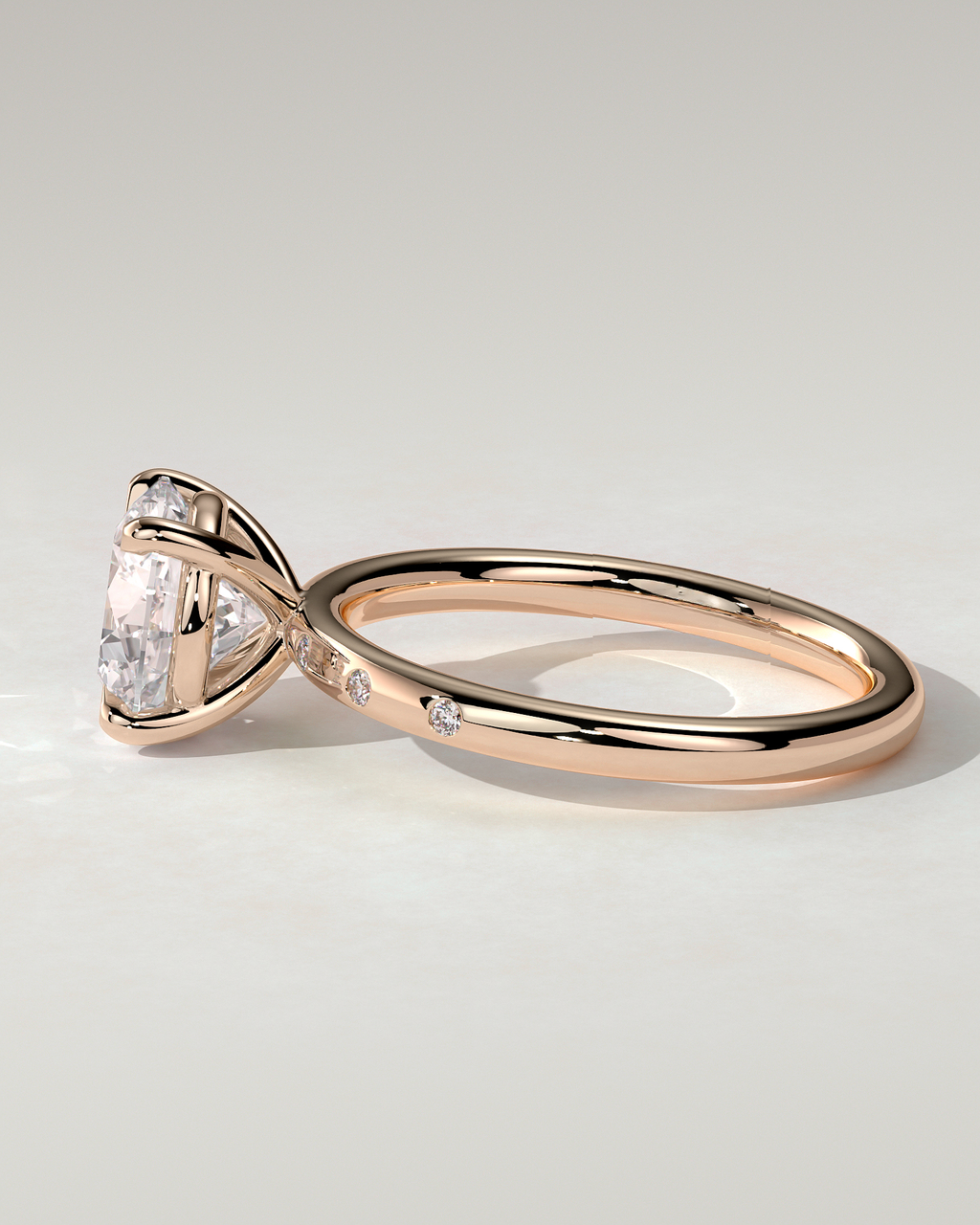 Nekija Solitaire Round Ring
