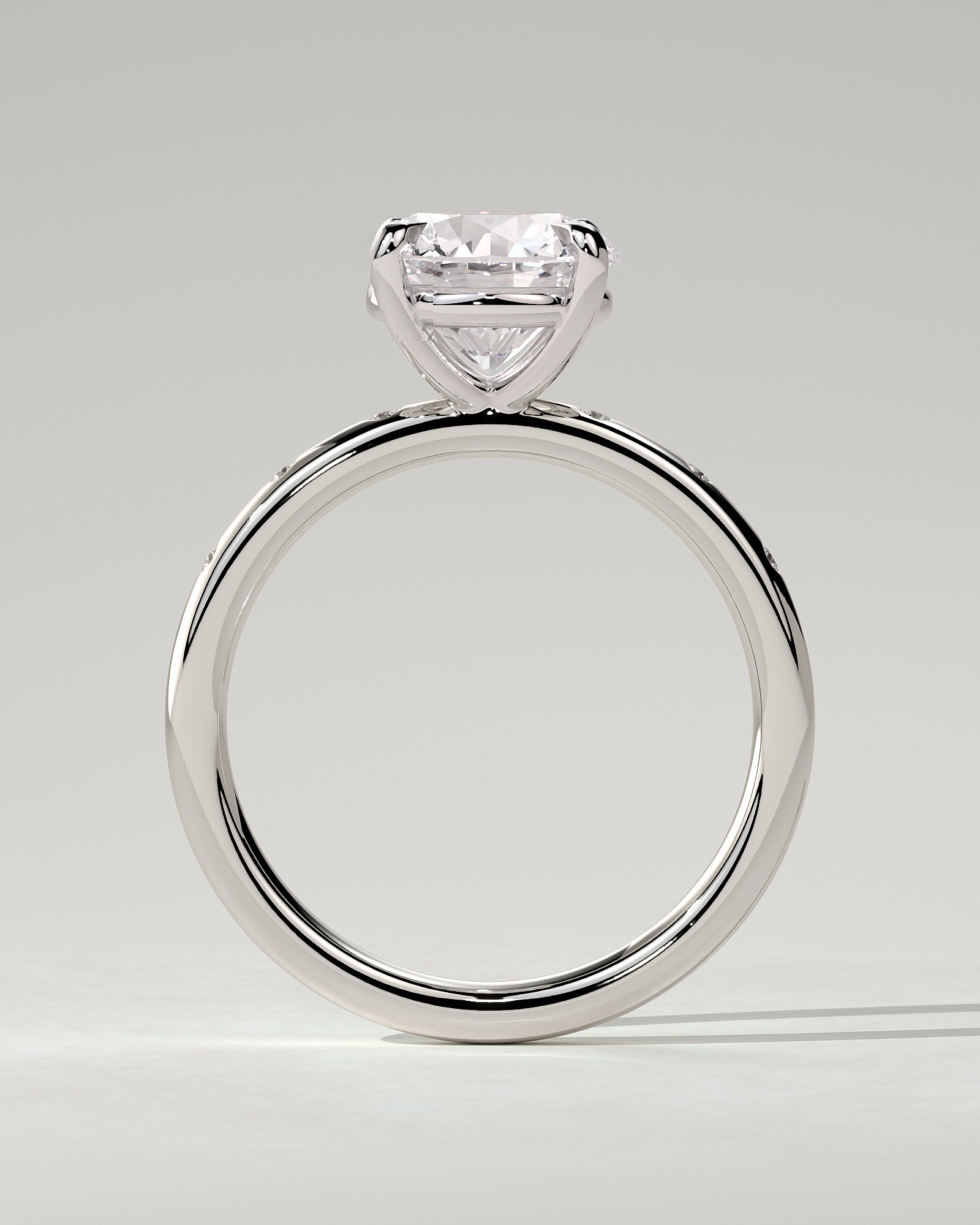Nekija Solitaire Round Ring