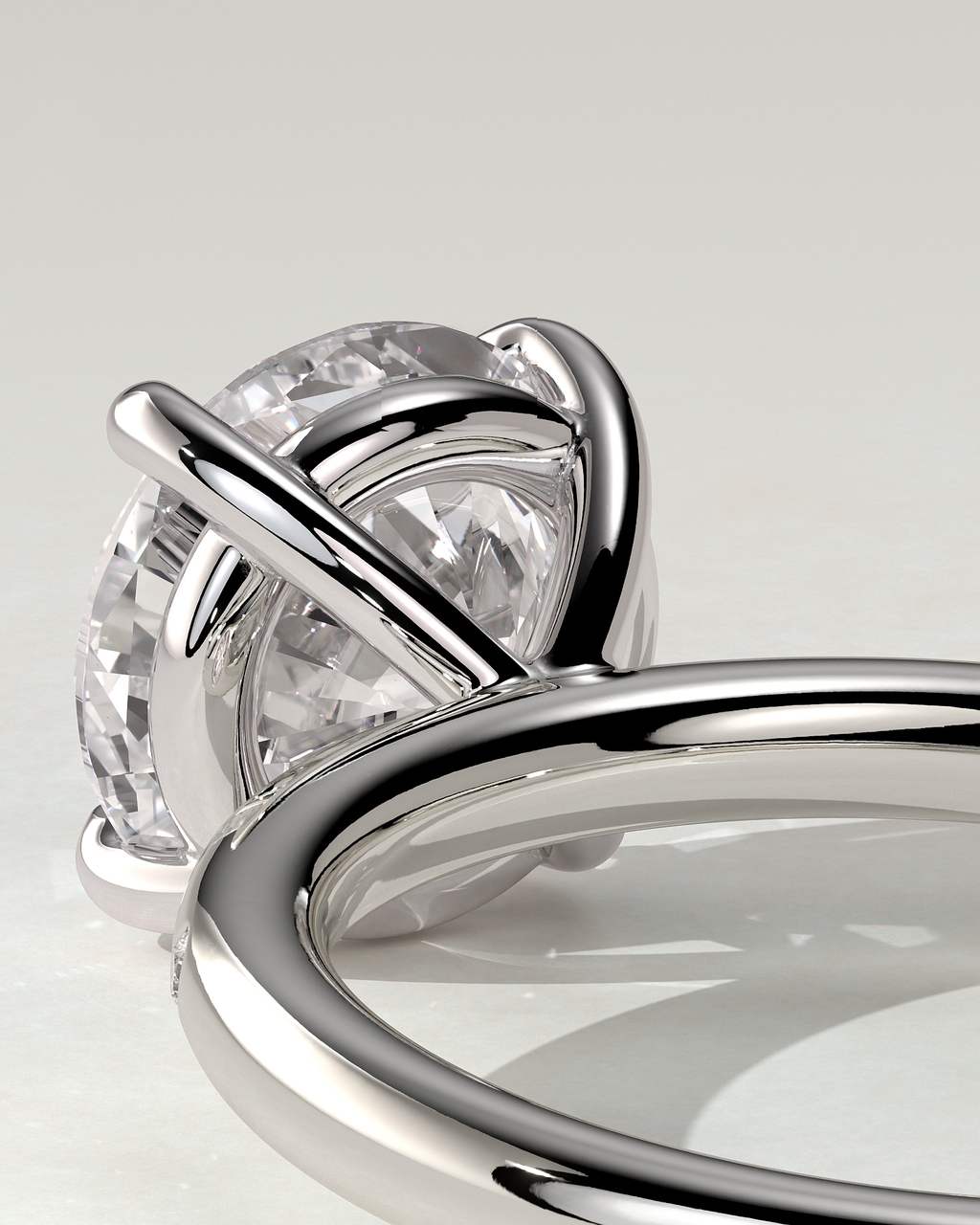 Nekija Solitaire Round Ring