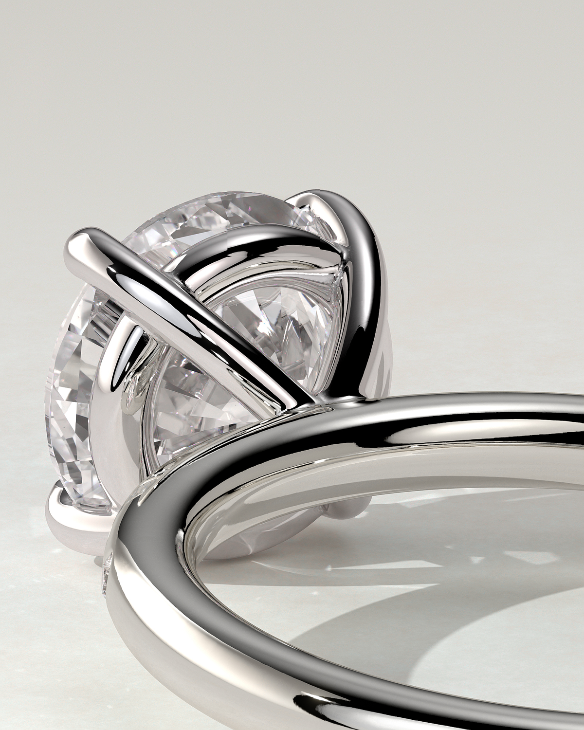 Nekija Solitaire Round Ring
