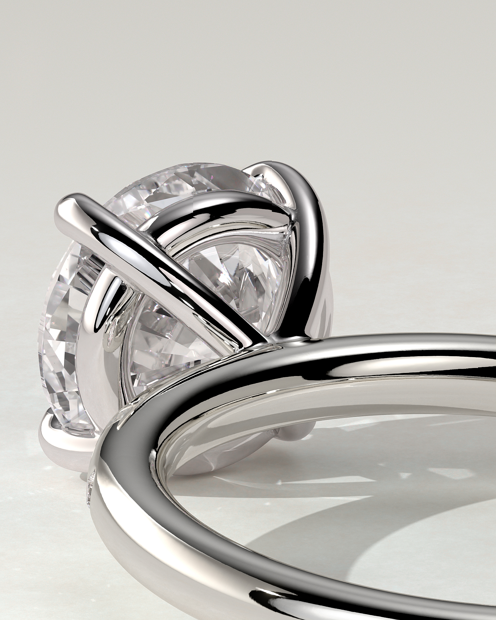 Nekija Solitaire Round Ring