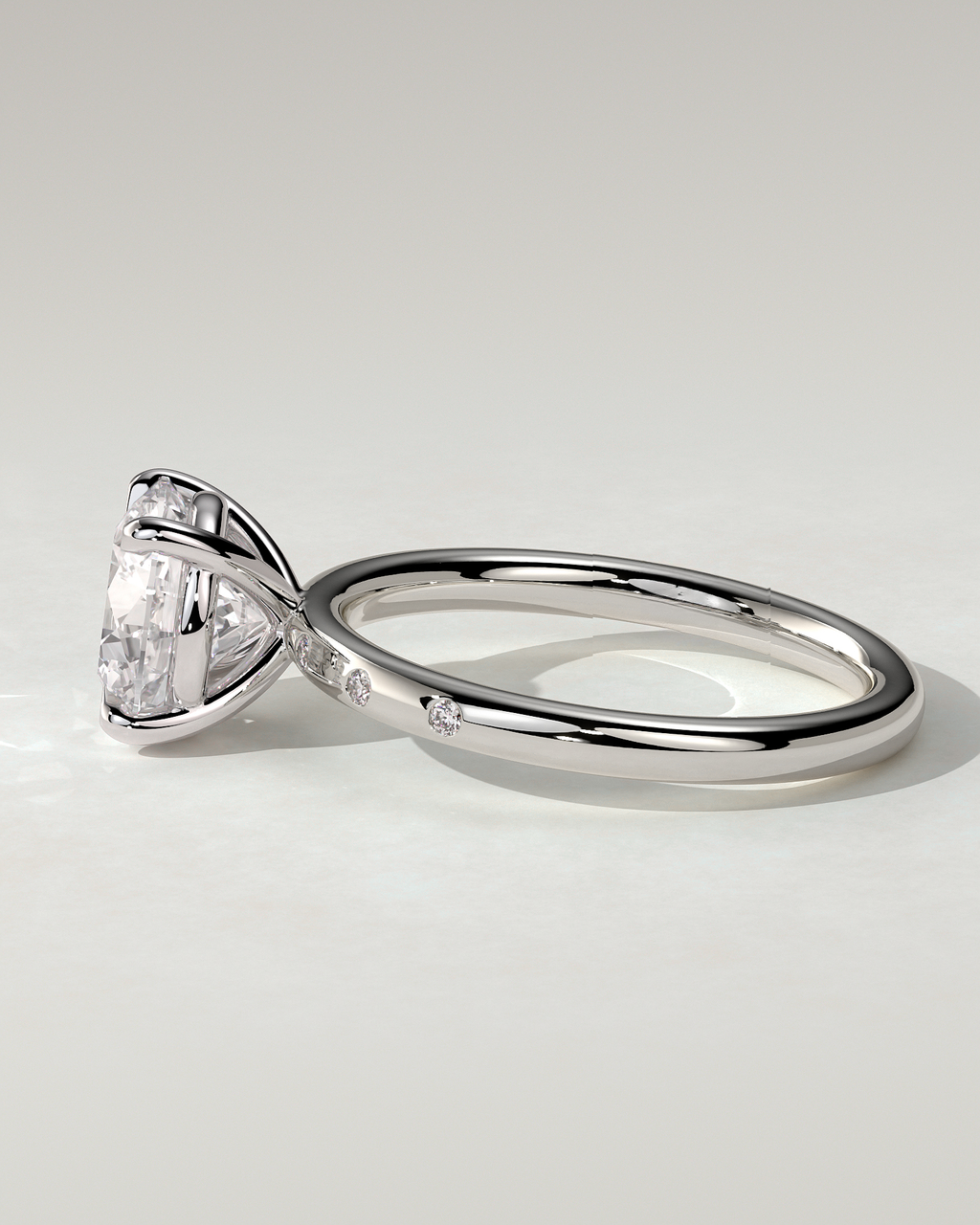 Nekija Solitaire Round Ring