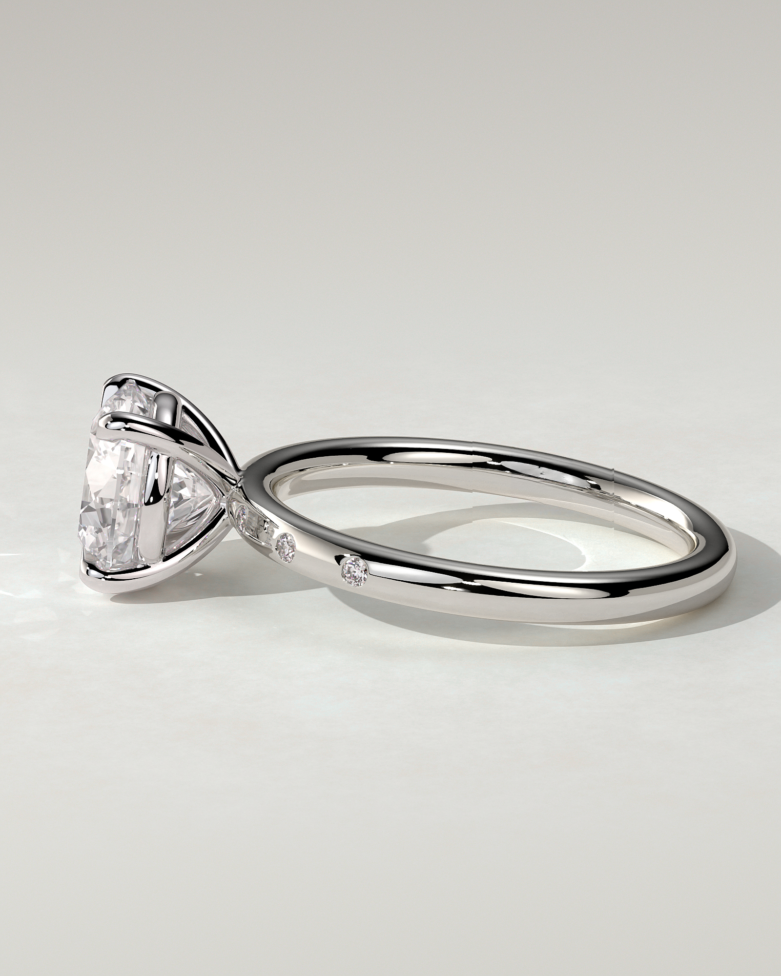 Nekija Solitaire Round Ring