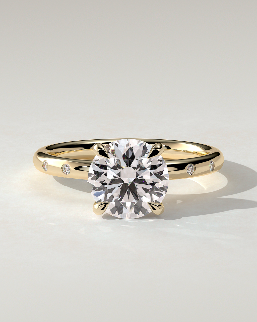Nekija Solitaire Round Ring