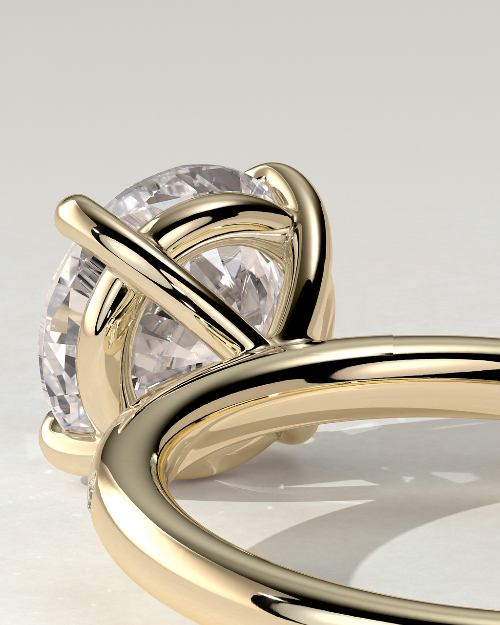 Nekija Solitaire Round Ring