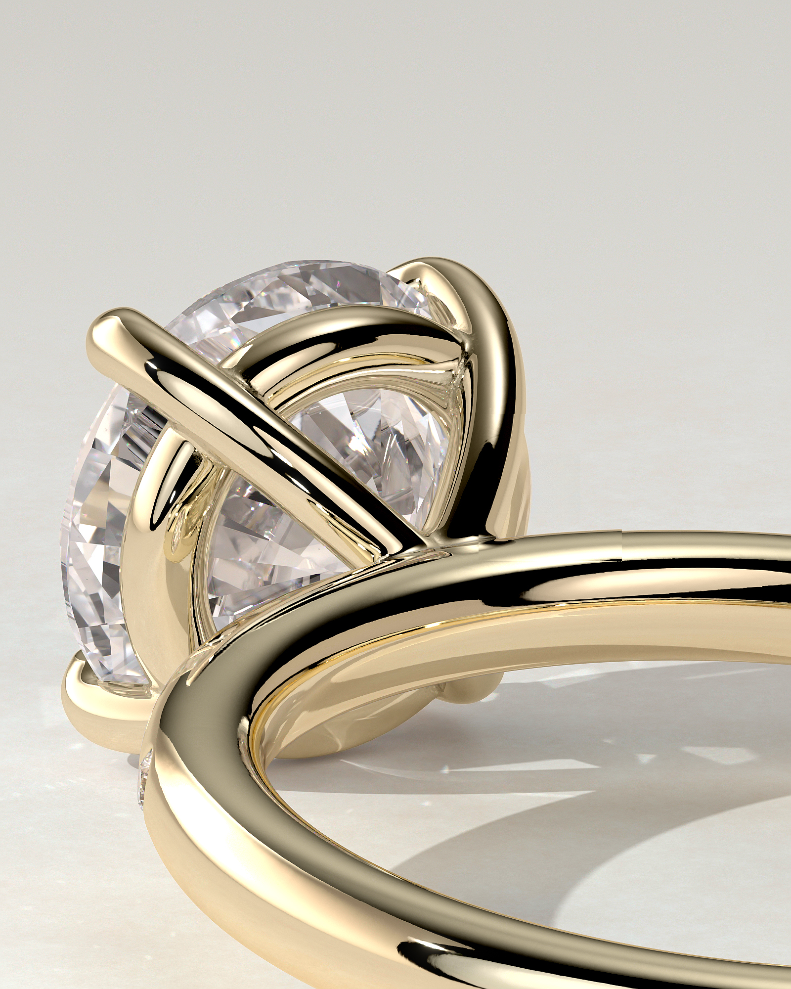 Nekija Solitaire Round Ring