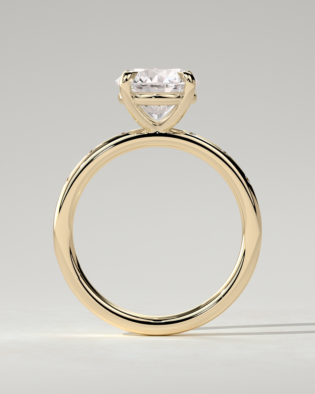 Nekija Solitaire Round Ring