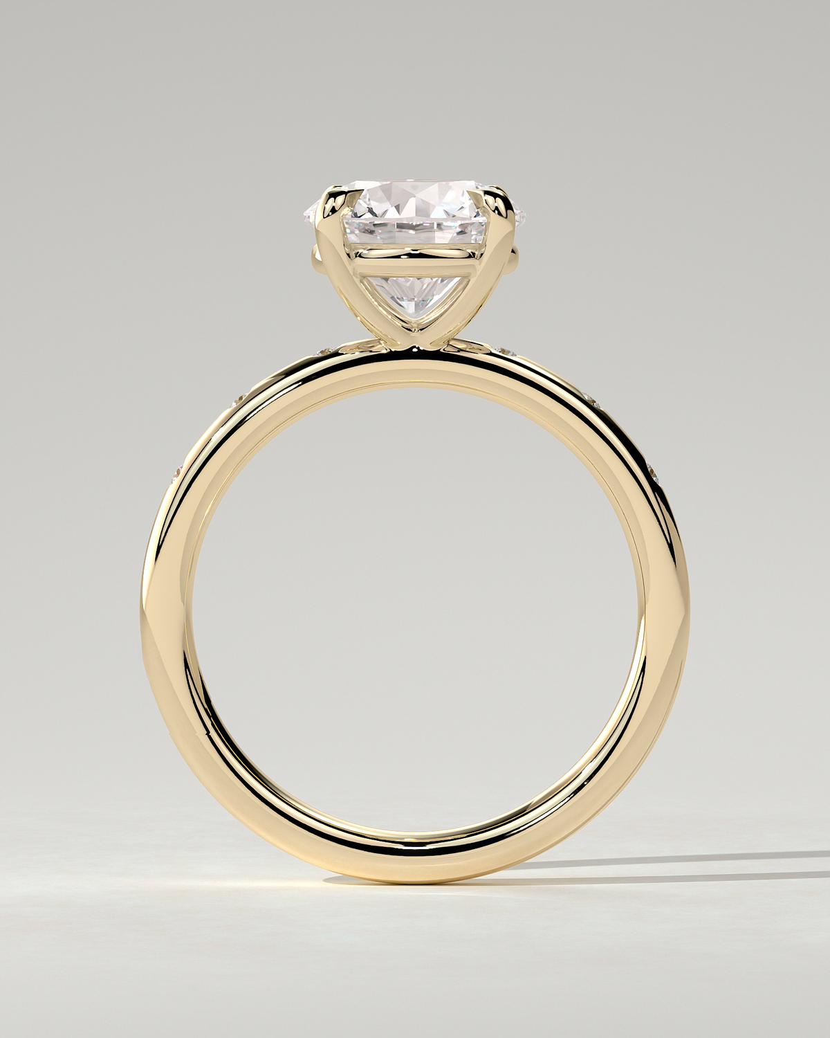 Nekija Solitaire Round Ring