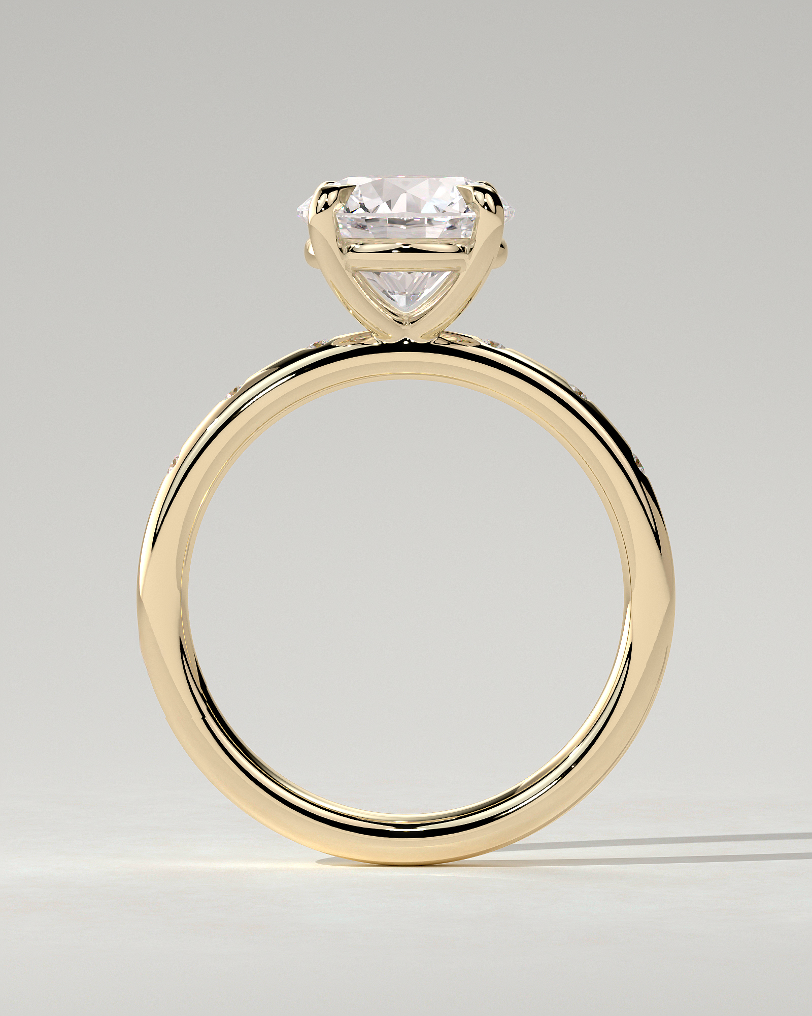 Nekija Solitaire Round Ring