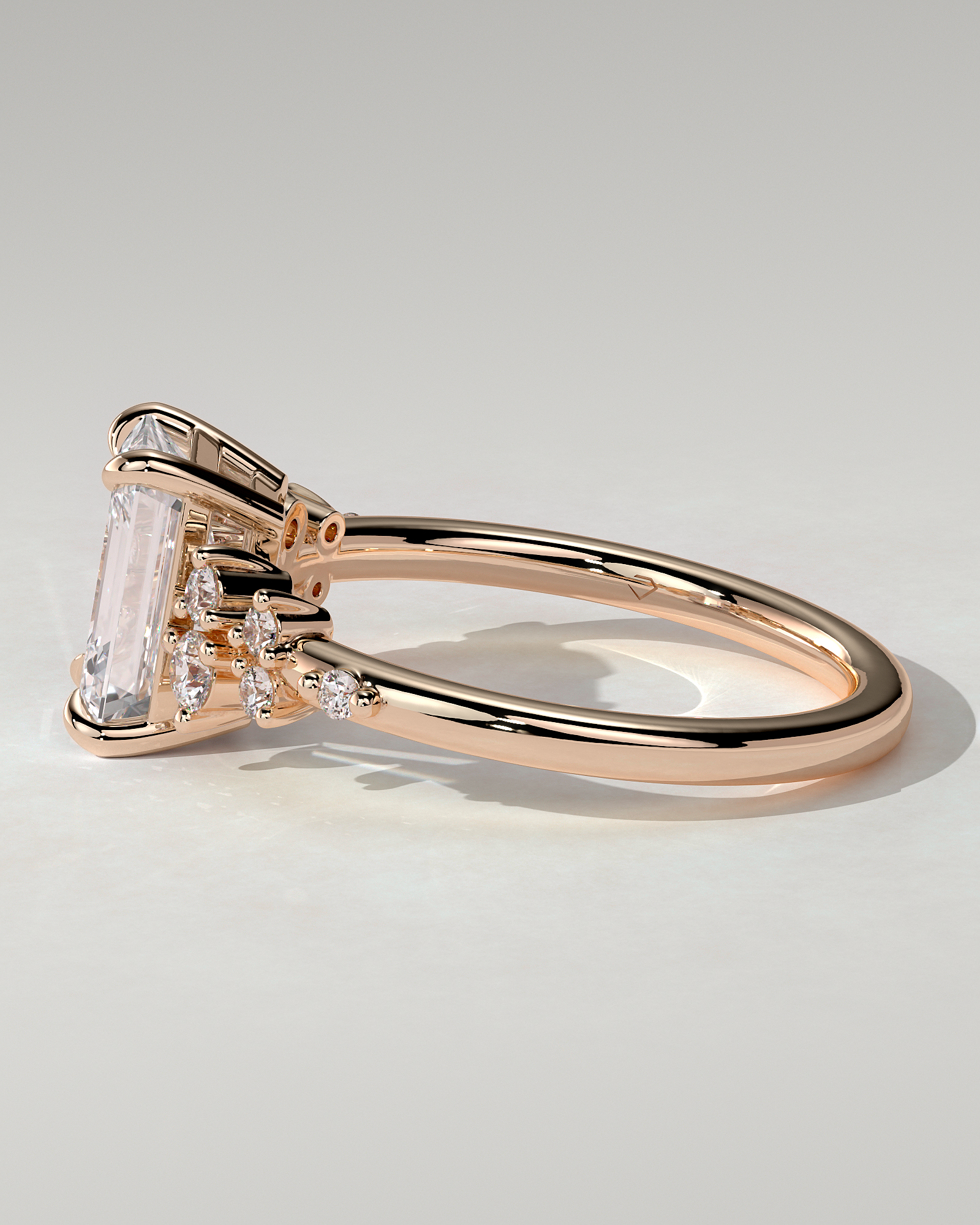 Nellie Solitaire Emerald Ring