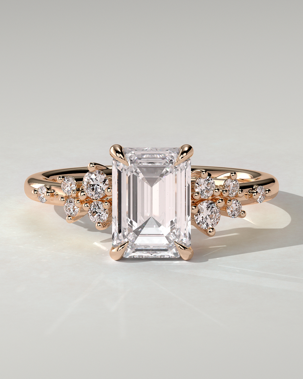 Nellie Solitaire Emerald Ring