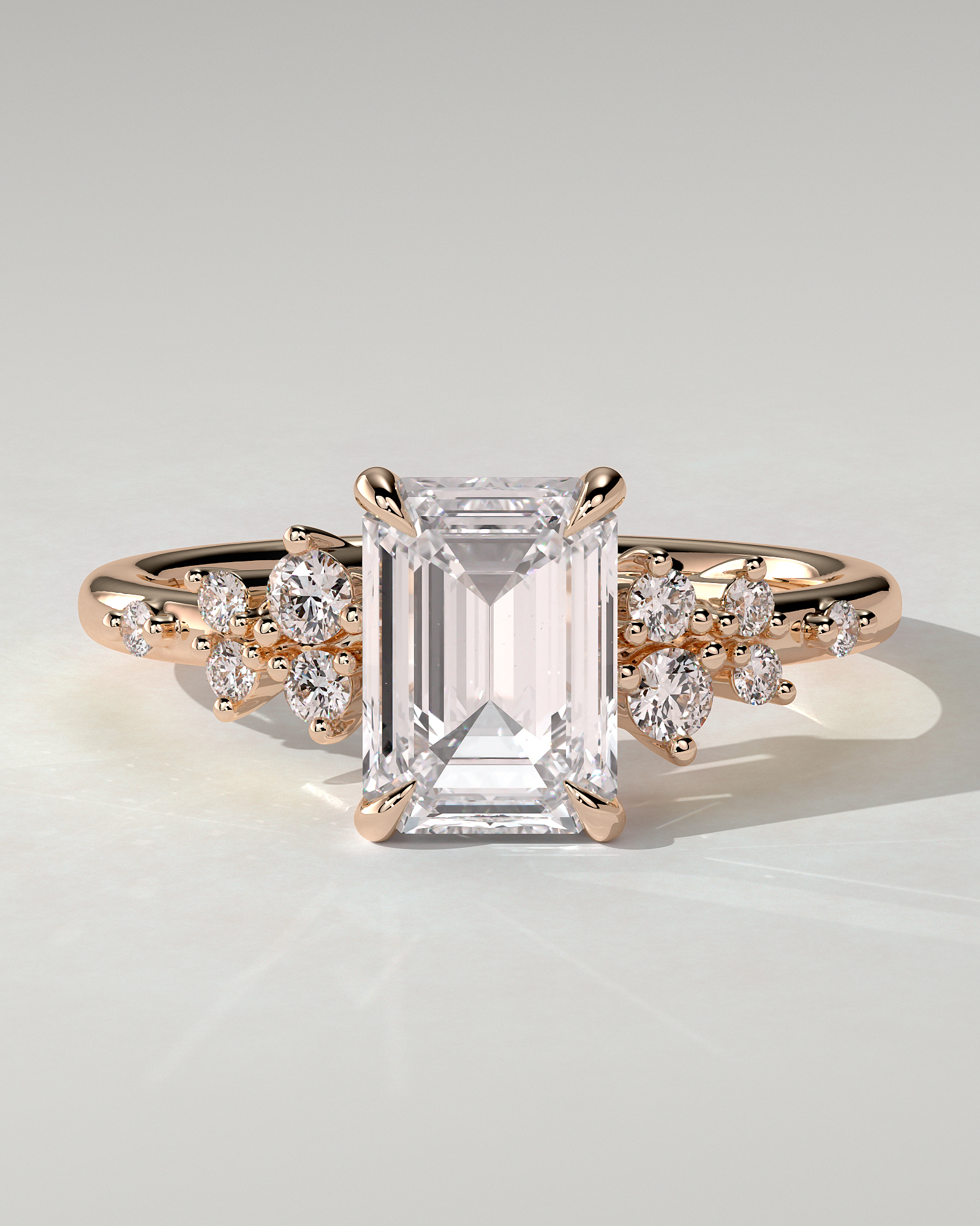 Nellie Solitaire Emerald Ring