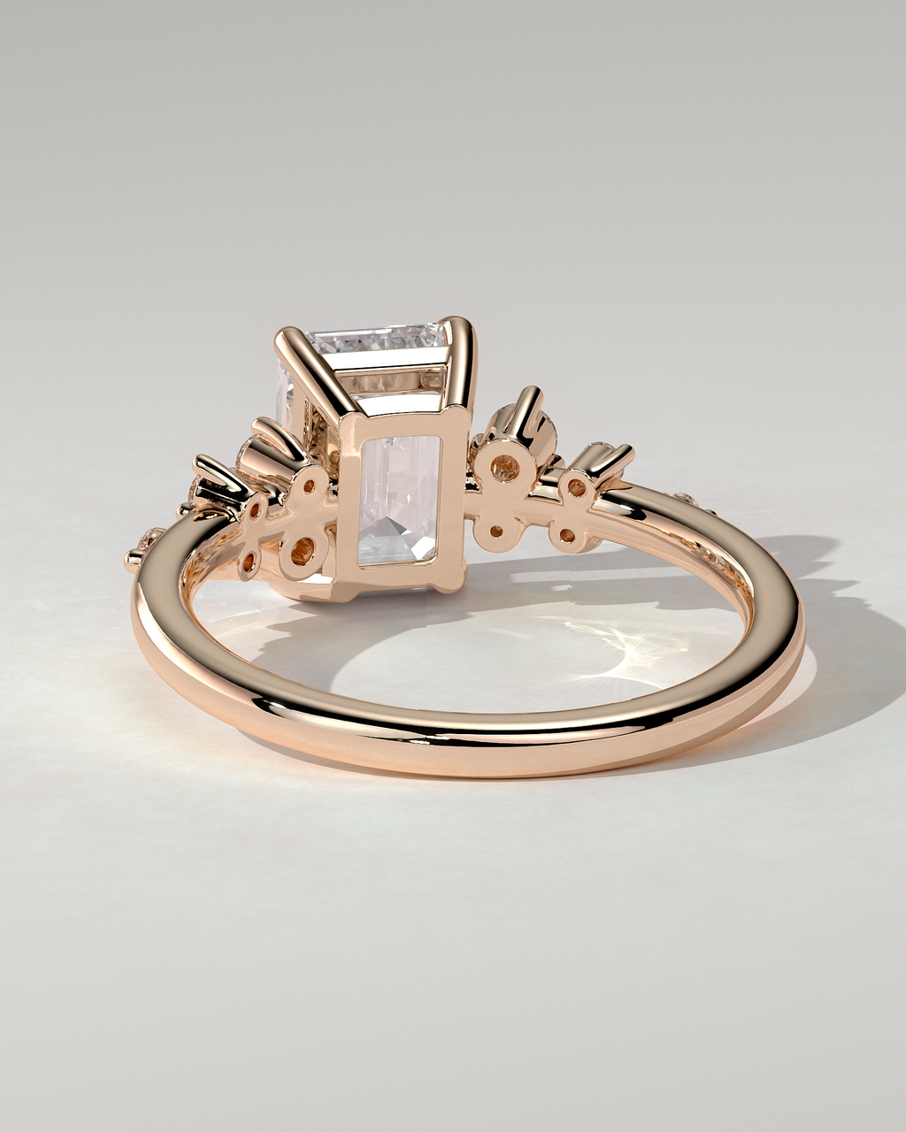 Nellie Solitaire Emerald Ring