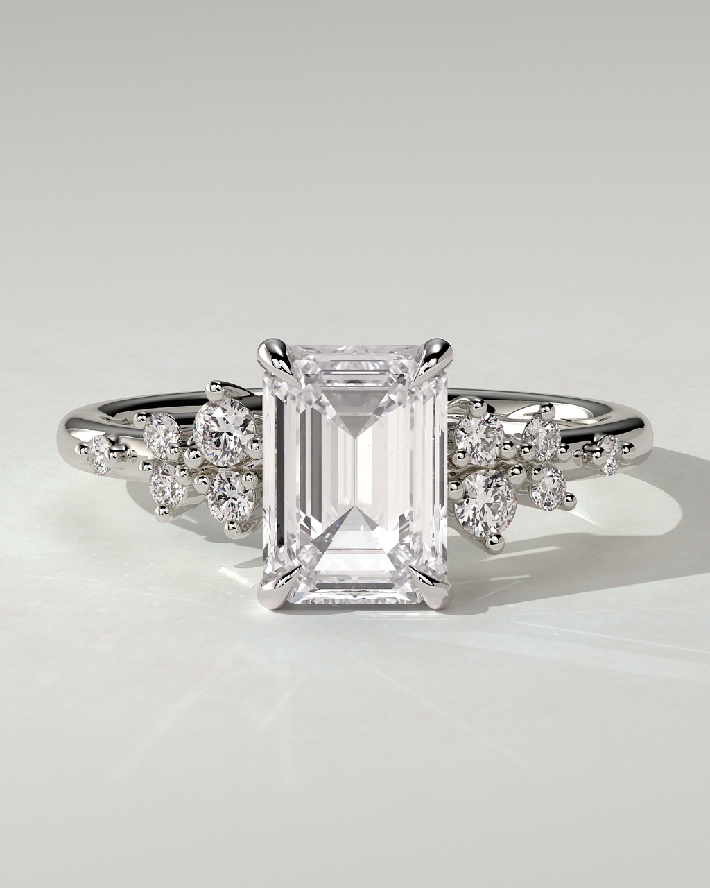 Nellie Solitaire Emerald Ring