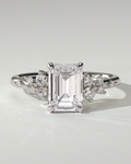 Nellie Solitaire Emerald Ring