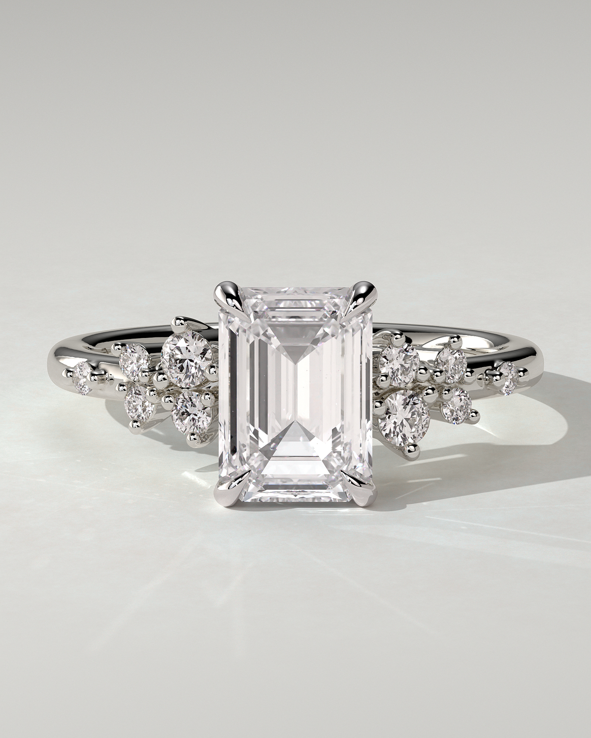 Nellie Solitaire Emerald Ring